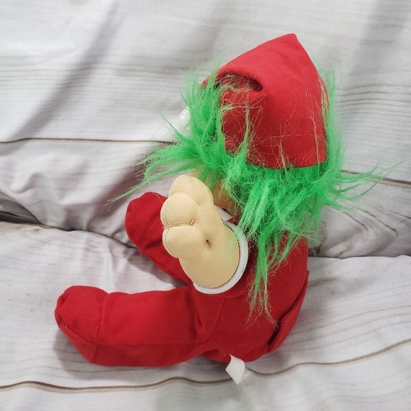 Russ Troll Doll Jangles Christmas Blue Eyes Green Hair 12 Inch - Picture 5 of 12